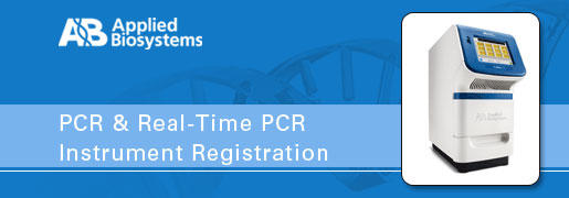 PCR & Real-Time PCR Instrument Registration